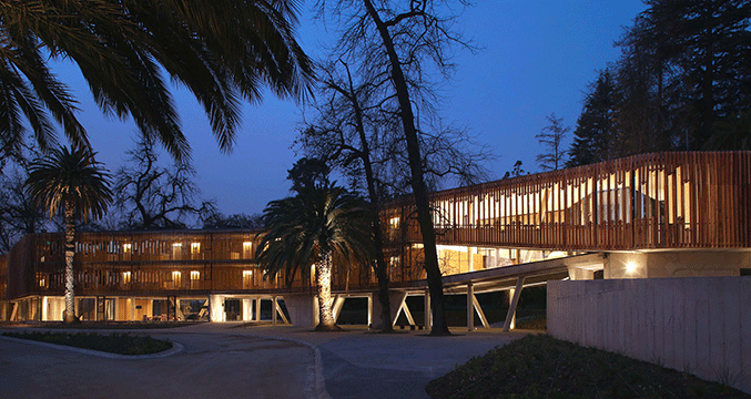 Hotel Exterior at Night